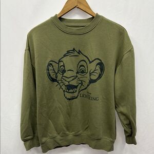 Disney Lion King Green Crewneck Sweater